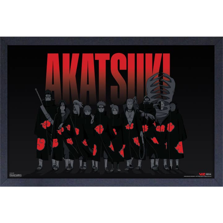 Pyramid America - Wholesale Art Print - Naruto- Akatsuki Line Up Naruto Shippuden - Gaara 11x17 Framed Poster