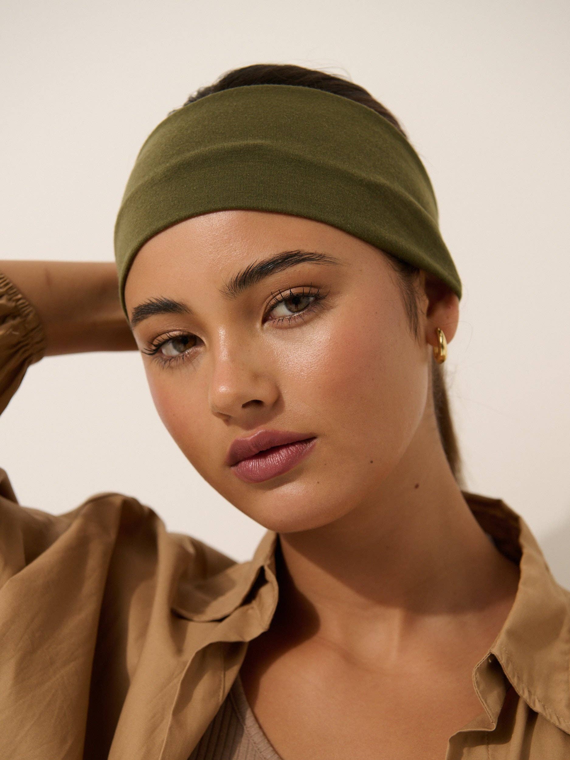 Angels Whisper Accessories - Wholesale Fashion headband – women's - Soft Elastic Headband Set in Green&Grey2