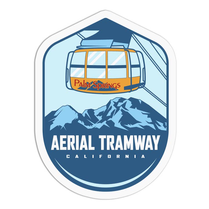 Aerial Tramway Palm Springs Sticker for wholesale by the stkr store