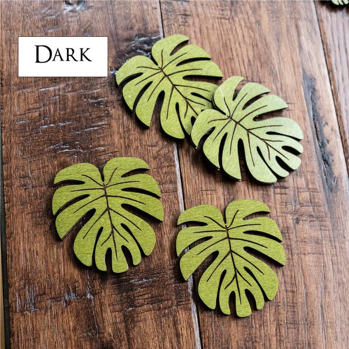 Path and Oak - Wholesale Coasters - Monstera Leaf Wood Coasters4