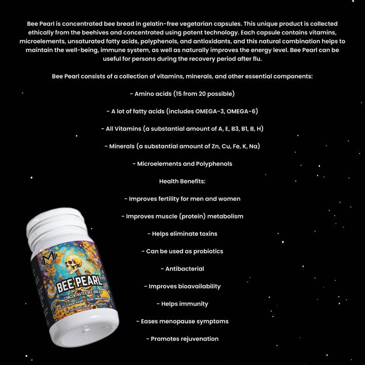 Mass Cast, LLC - Wholesale Oral Supplement/Vitamin - Bee Pearl Capsules by Project M1