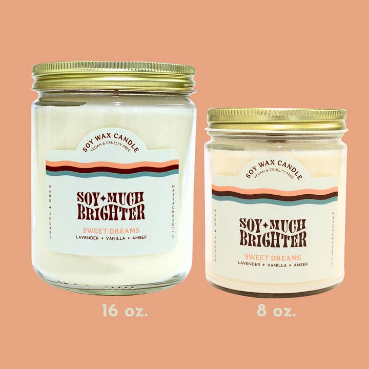 Soy Much Brighter Candle Co. - Wholesale Jar/Filled Candle - Sweet Dreams // Soy Wax Non-toxic Candle2