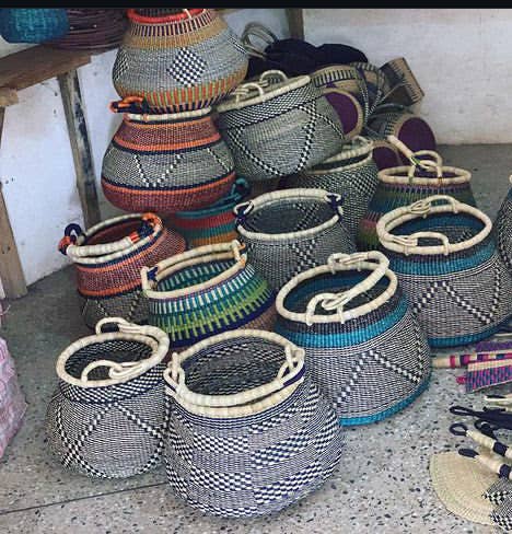 Tanga Baskets - Wholesale Basket - Handwoven Colorful Pot Bolga Baskets - Easter, Summer gift1