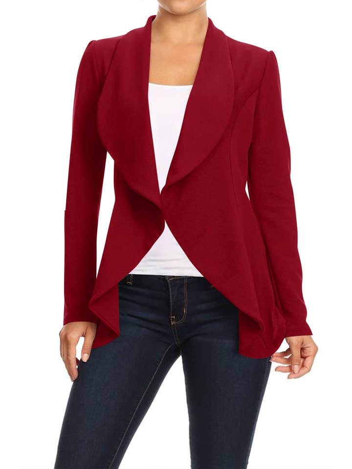 MOA COLLECTION - Wholesale Blazer - Women's - Women's Casual Office Work Basic Blazer Jacket S-3XL8