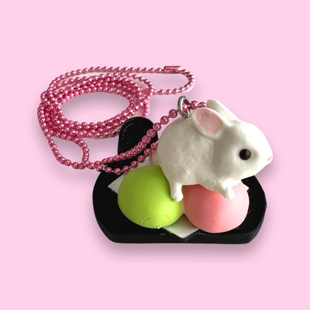 Pop Cutie Accessories & Gifts - Europe - Wholesale Kids Necklace - Kids - DeLuxe Pop Cutie Japanese Mochi Bunny Necklace
