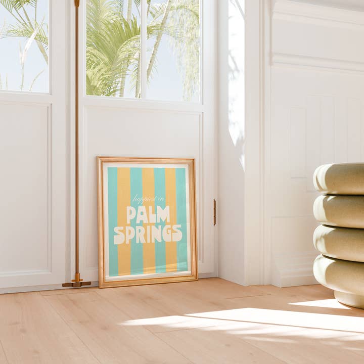 Nixie - Wholesale Art Print - Happiest in Palm Springs California Art Print3