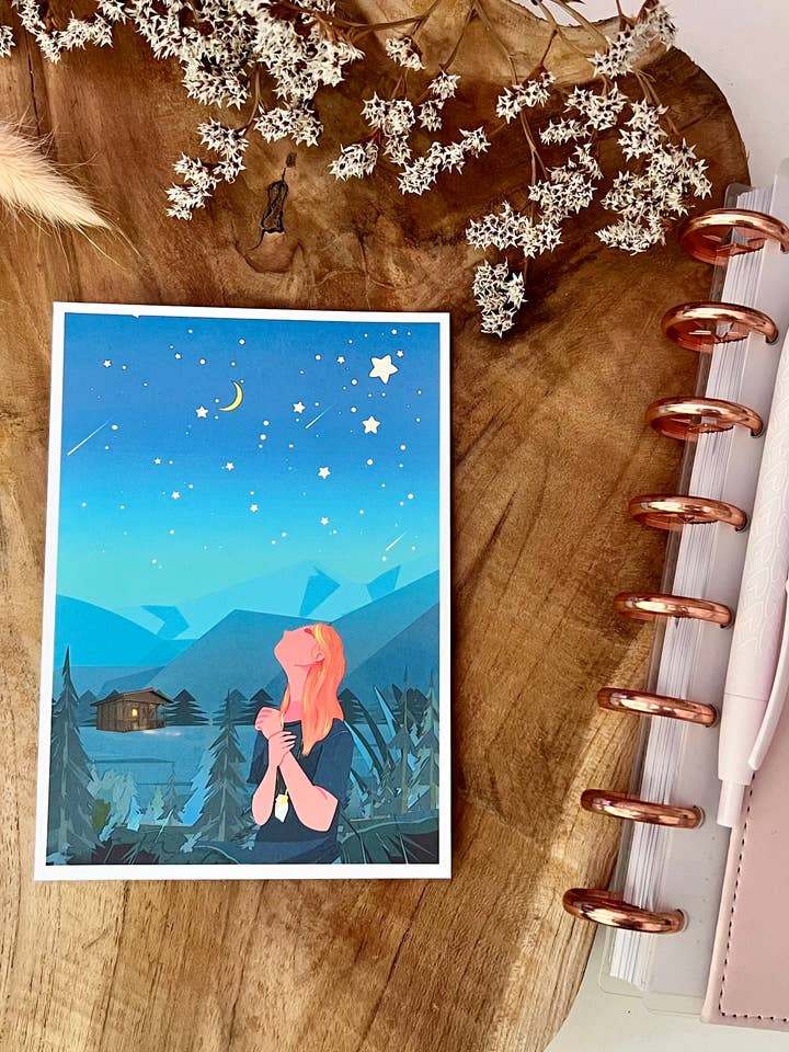 Conexión de tarjetas postales para venta al por mayor de Citrine Art Studio Shop