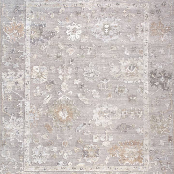 Oushak handknuten matta, mocca för wholesale av Canvello