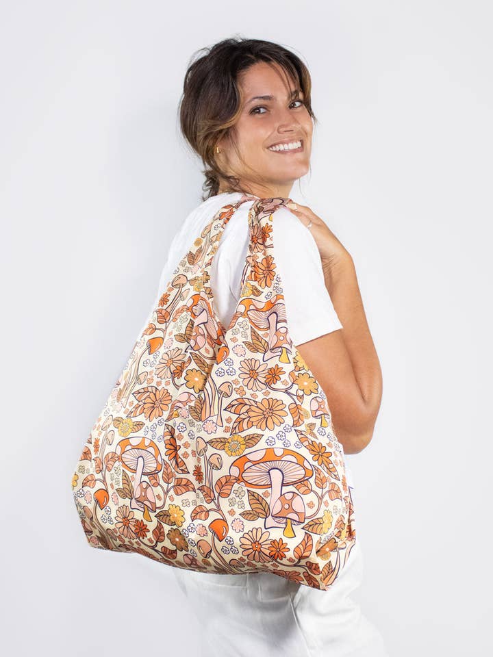 Cogumelos | Saco Médio Reutilizável por atacado de Kind Bag