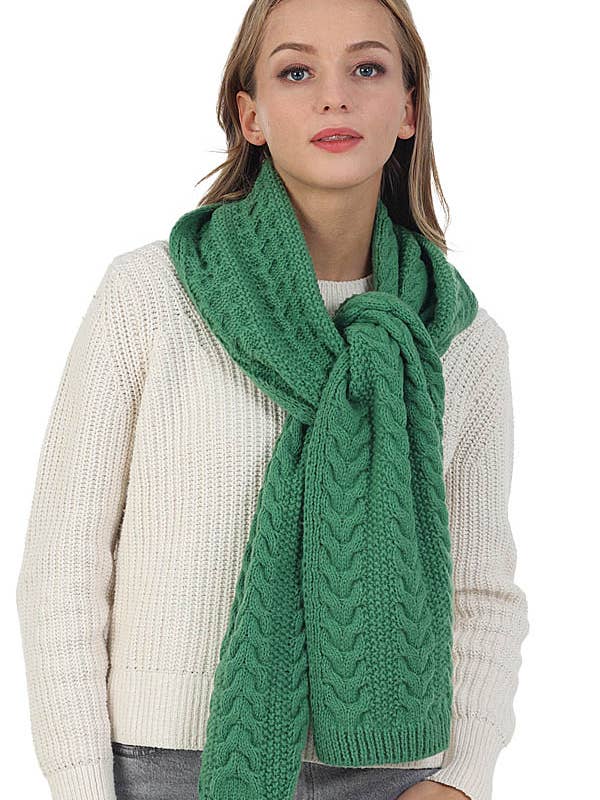 SCIARPA LAVORATA A TRECCE IN TINTA UNITA per la vendita all'ingrosso da parte di Shop Neighbors