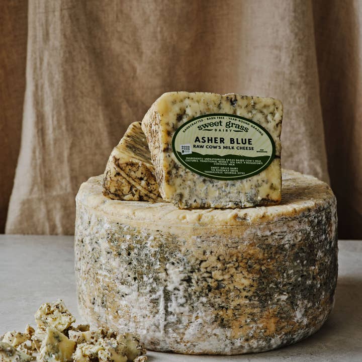 Sweet Grass Dairy - Wholesale Cheese - Asher Blue Retail Pieces1