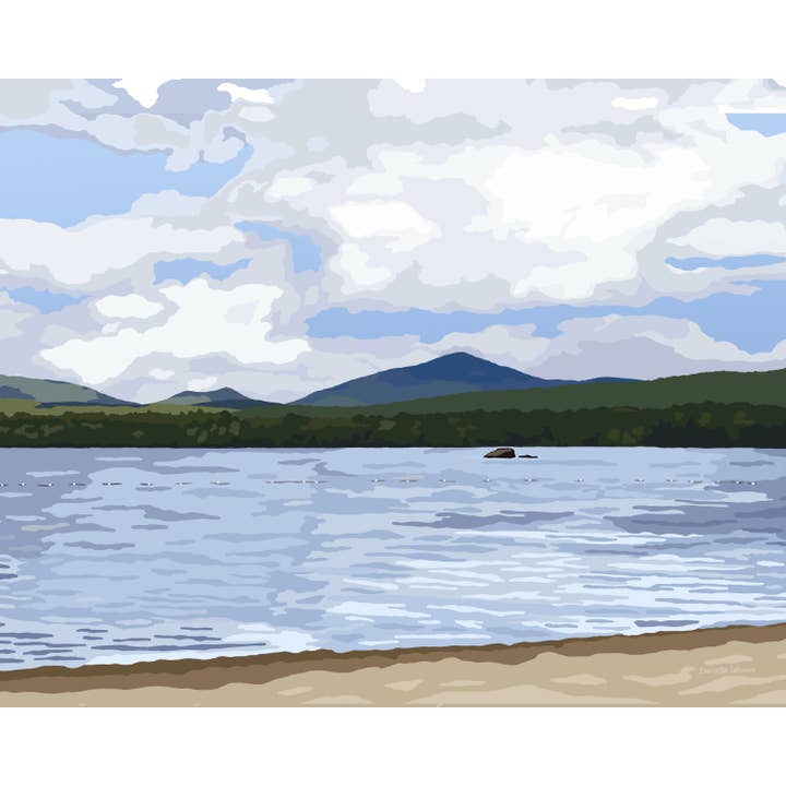 Impression d'art du parc d'État de Mount Blue pour la vente par Lehoux Art