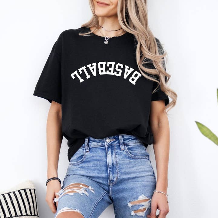 Baseball T Shirt for Baseball Gift for Mom Baseball Tee for wholesale by Friday Night Wives