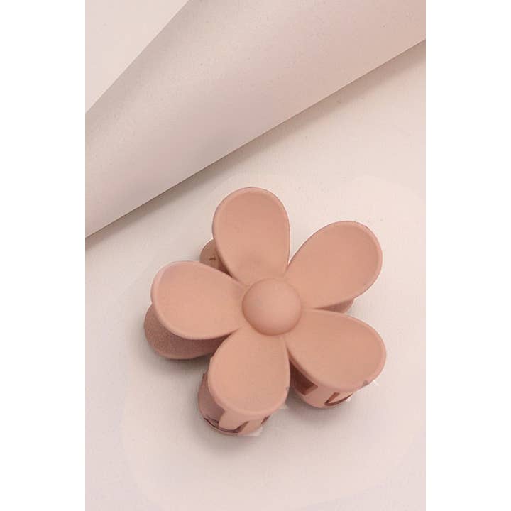 JOSSLYN by wall to wall - Wholesale Hair Clip - Women's - OVERSIZE MATTE FLOWER HAIR CLAW CLIPS | 40H45915