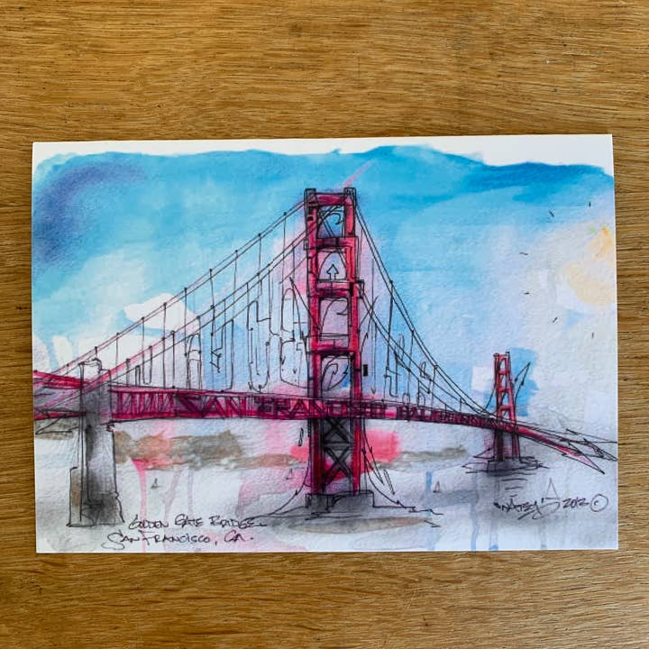 San Francisco Graffiti Golden Gate-bron för wholesale av New Skool