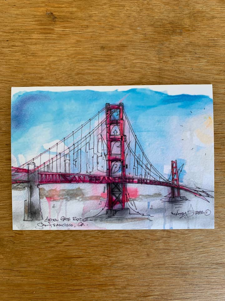 San Francisco Graffiti Golden Gate Bridge for wholesale by New Skool