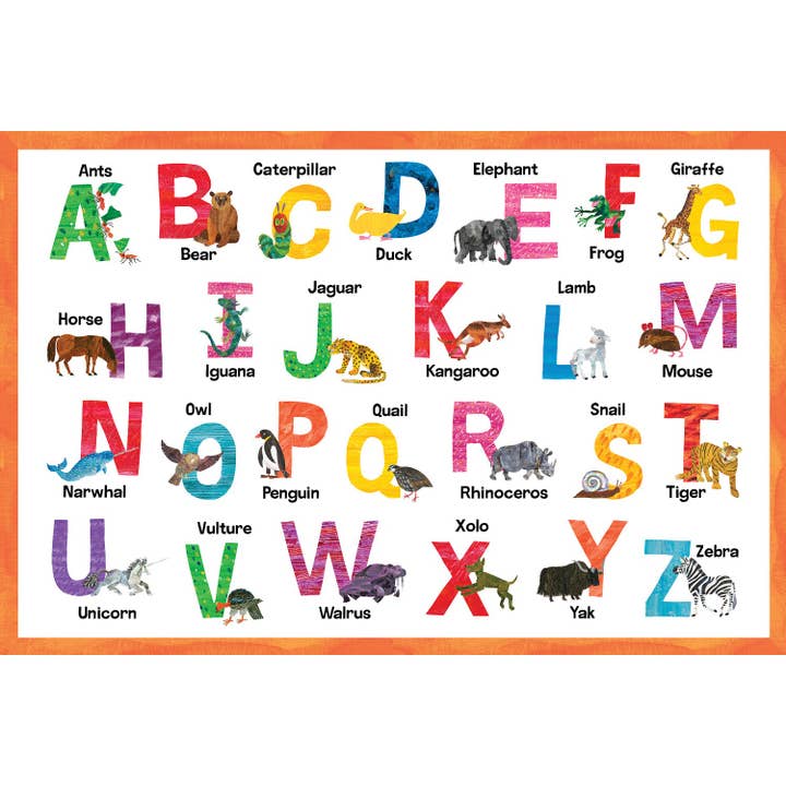 Masterpieces Puzzles - Wholesale Puzzle - Kids - World of Eric Carle - Alphabet 48 Piece Floor Puzzle1
