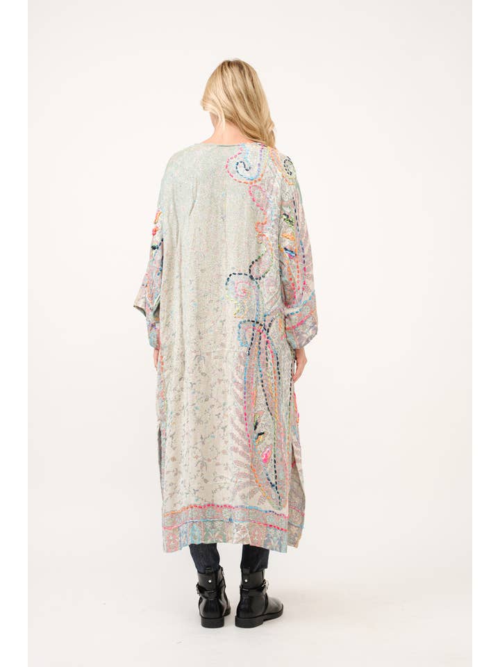 Raj Trading & Imports (USA) Inc. - Wholesale Kimono - Women's - Caprice Thick Stitch Embroidered Duster