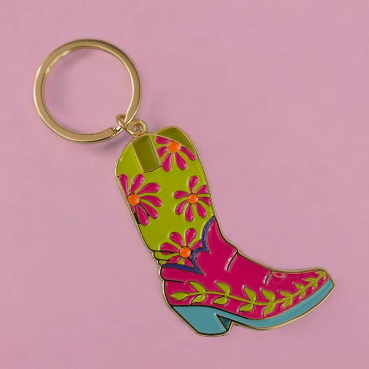 15pcs Fun Boots Enamel Keychain for wholesale by Sara Baumann Art