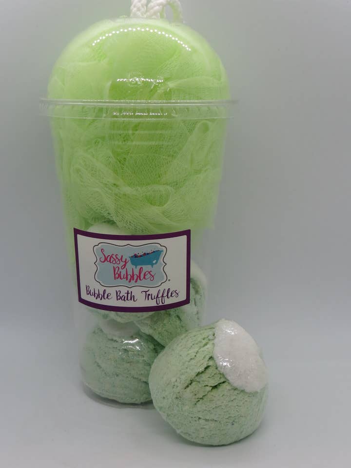 Sassy Bubbles Truffle Shake, Coconut/Lime, 3 pack for wholesale by Sassy Bubbles