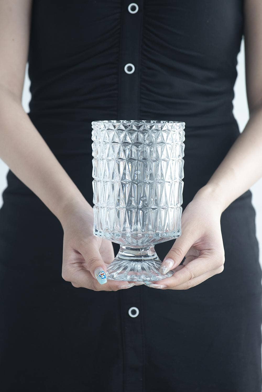 A&B Home Group Inc. – Engroshandel Vase – D4x7,5" Diamond Radiance Glasvase2