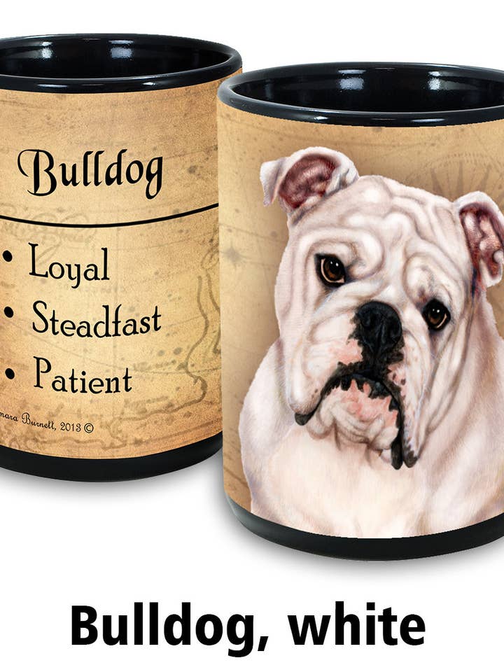 My Faithful Friend Mugs Bulldog White for wholesale by Pet Gifts USA, LLC