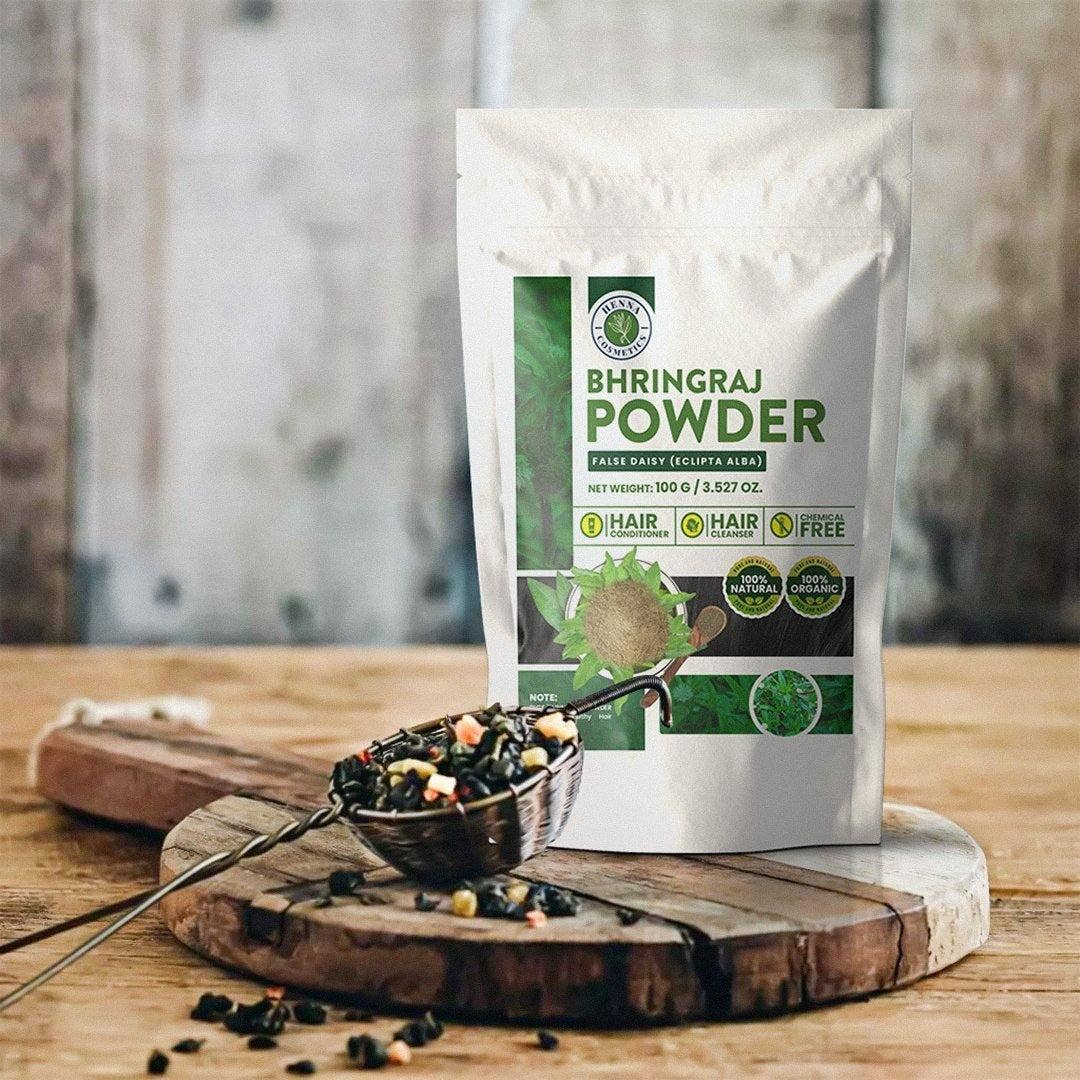 Henna Cosmetics Cypri - Wholesale Hair Conditioner - Bhringraj Powder or False Daisy (Eclipta Alba) | 100 Grams (3.5 Ounces)  | 100% Natural, Organic, Herbal Supplement, Hair Conditioner2