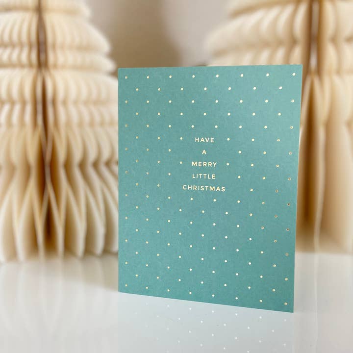 Missive - Wholesale Christmas Card - Merry Little Christmas Foil Greeting Card1