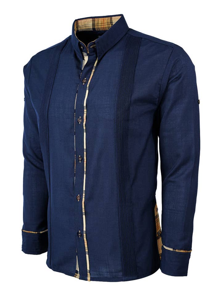 Y.A.Bera Clothing Modern Guayaberas - Wholesale Button Down Shirt - Men's - El Marino de Savile Guayabera3