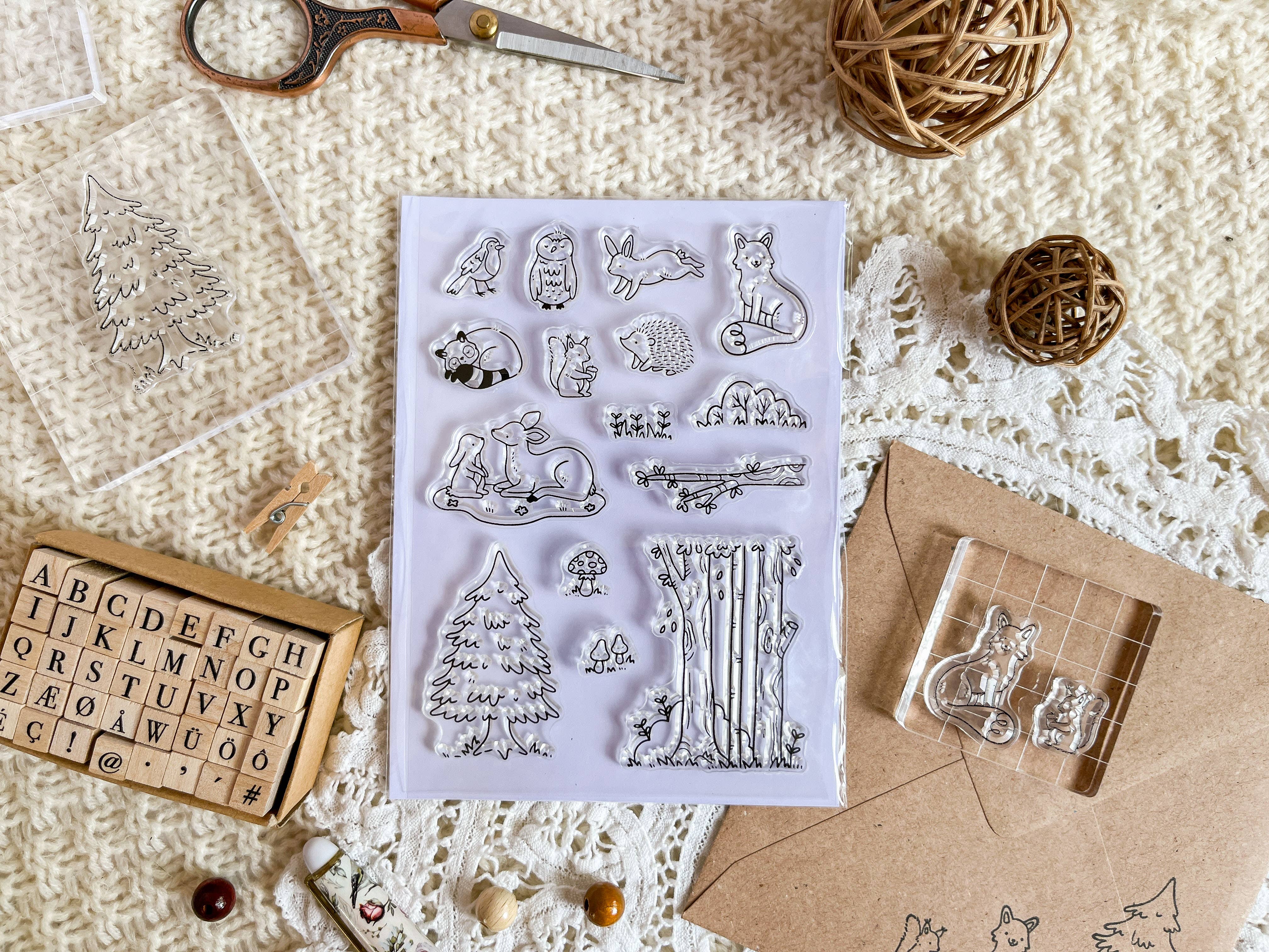 annalunakdraws – Großhandel Gummi-/Dekostempel – Clear Stamp Set - Forest Critters3