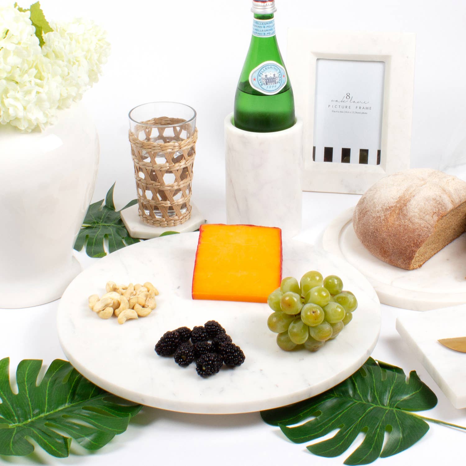 8 Oak Lane - Wholesale Wine Bucket - White Marble Wine Chiller3