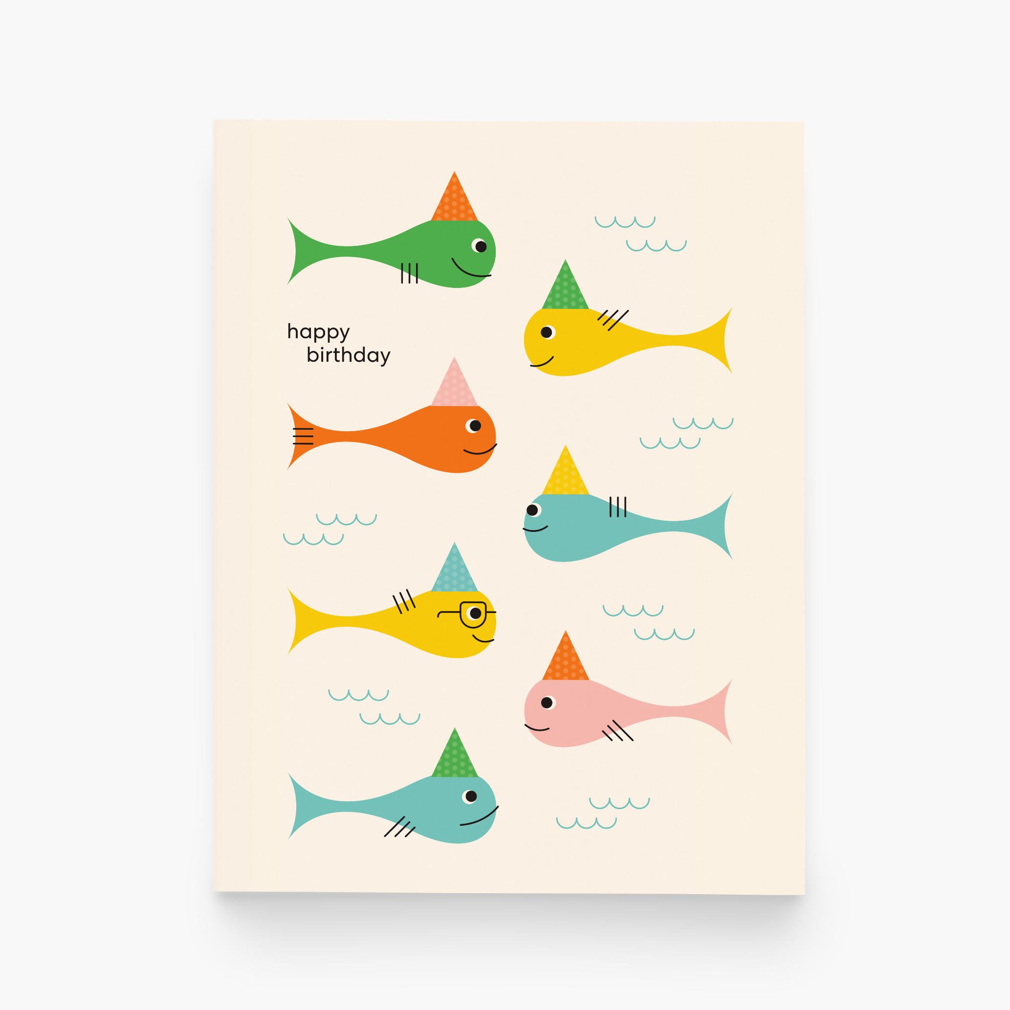paper&stuff – Engroshandel Fødselsdagskort – Festlig Fisk Fødselsdagskort – Farverigt Havtema0