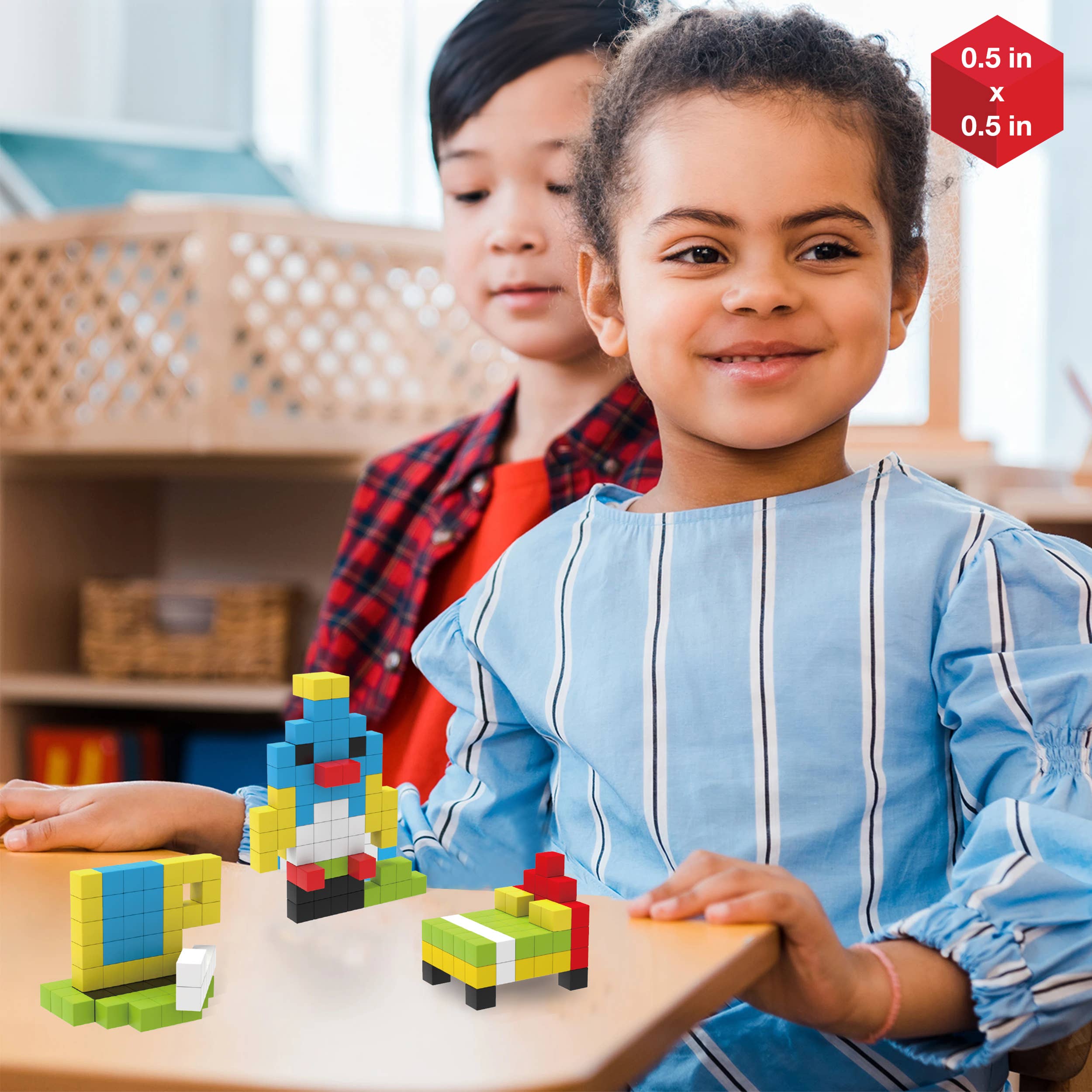 PicassoTiles – wholesale Building set – Child – PicassoTiles 100pc .5" Magnetic Cubes Set7