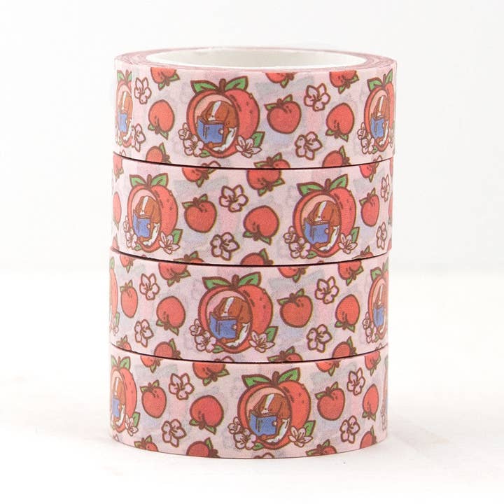 Peach Corner Washi Tape for wholesale by The Clever Clove