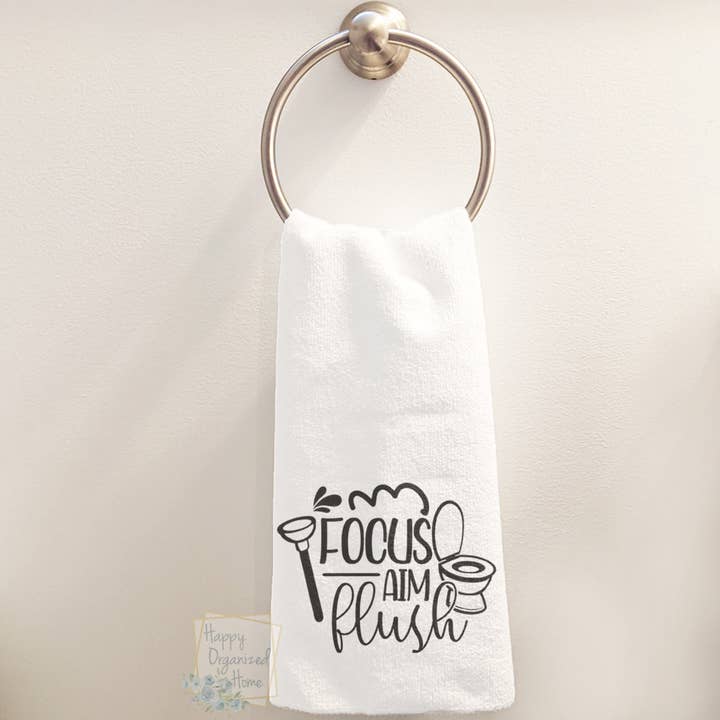 Essuie-mains Focus Aim Flush pour la vente par Happy Organized Home