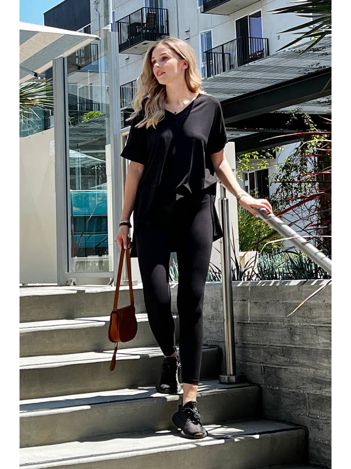 42POPS - Wholesale Lounge Set - Women's - ..SI-18582 Tunic & Leggings 2pc Set