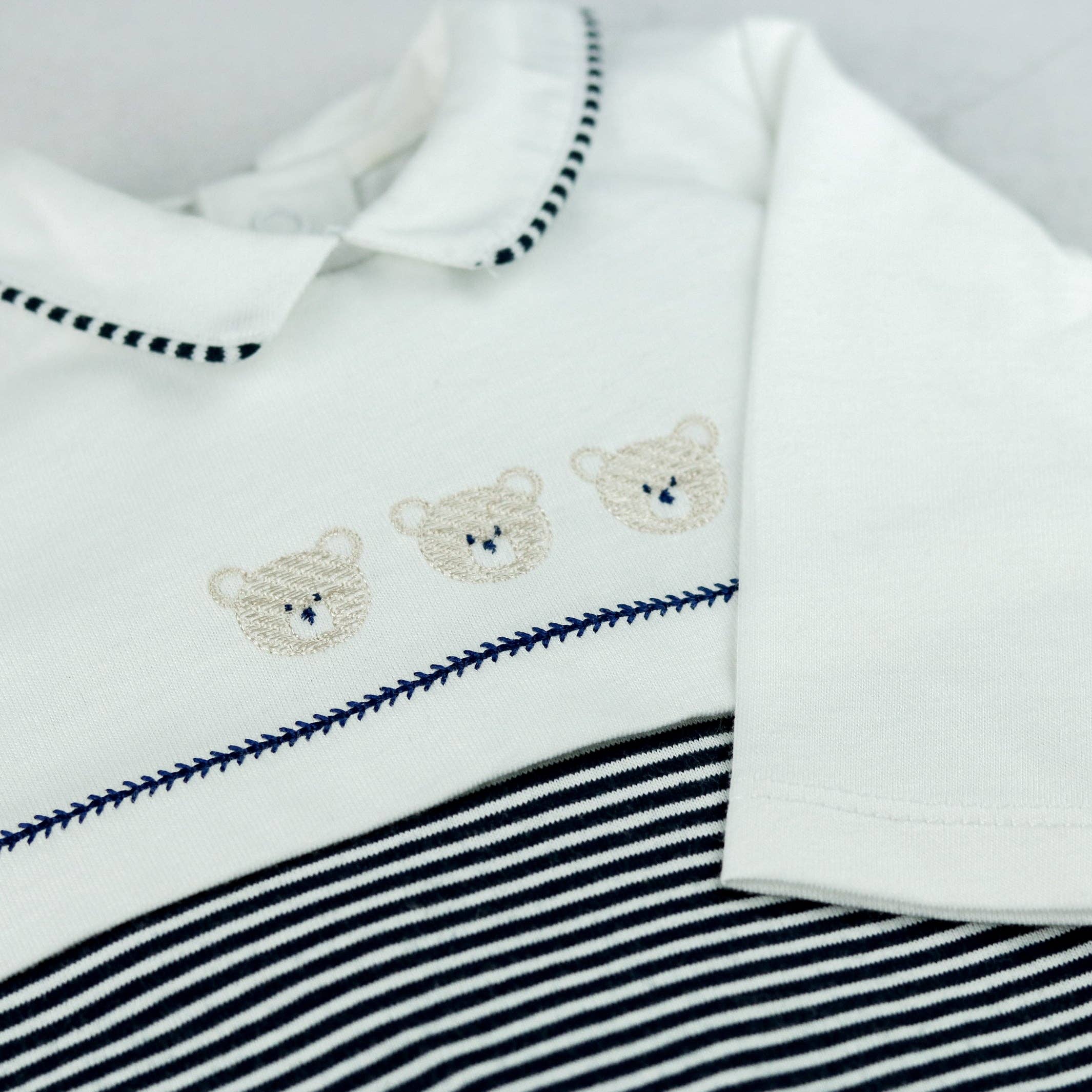 Emile Et Rose - Wholesale Clothing Set - Baby - Jasper Navy Boys Teddy Babygrow and Hat8