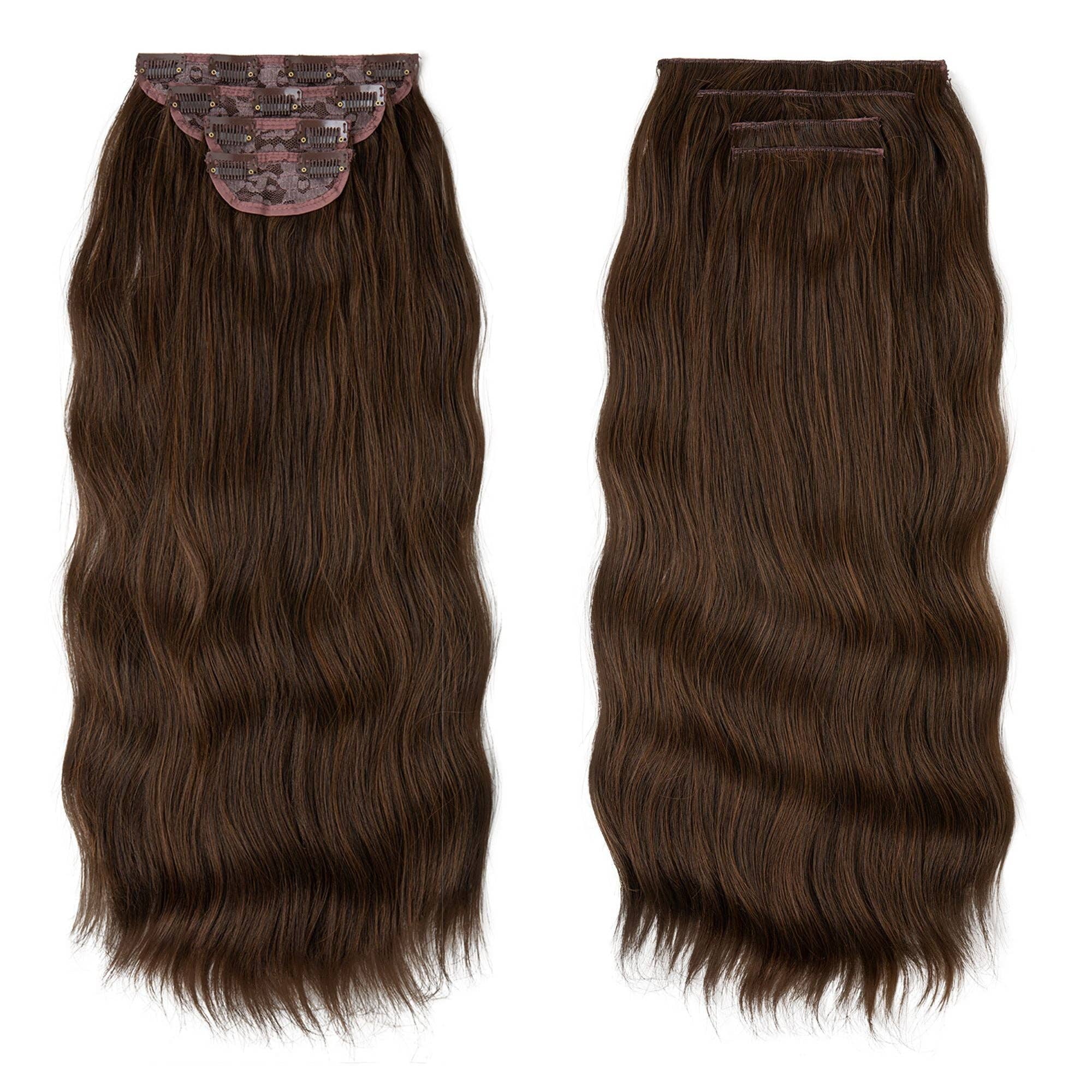 AK Brand - Wholesale Hair Extensions - Long Curly Water Ripple Clip-in Hair Extensions for Women3