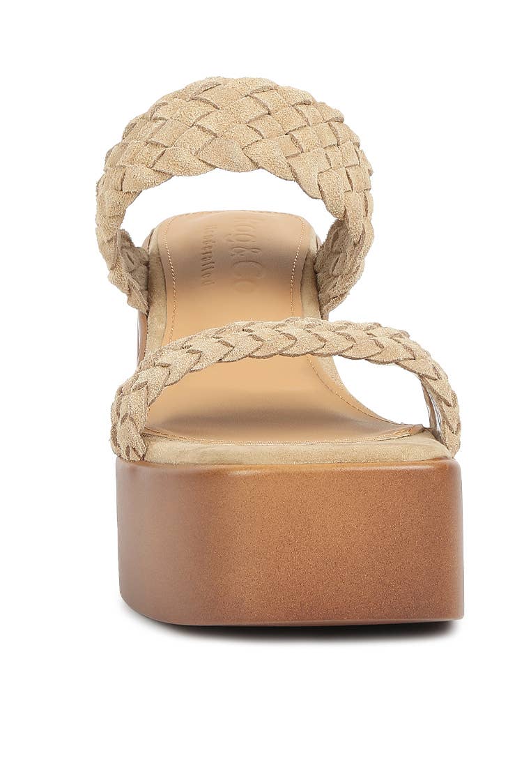 Rag Company - Wholesale Platform Heels - Women's - Misaki Braided Detail Chunky Sandals11