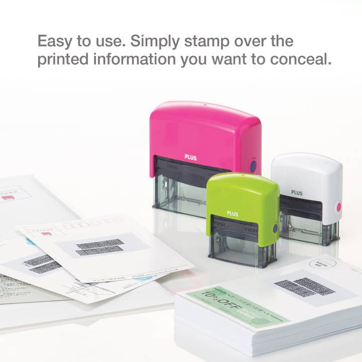 PLUS CORPORATION OF AMERICA - Wholesale Rubber/Decorative Stamp - Guard Your ID Identity Prevention Stamp - Small (IS-200CM)