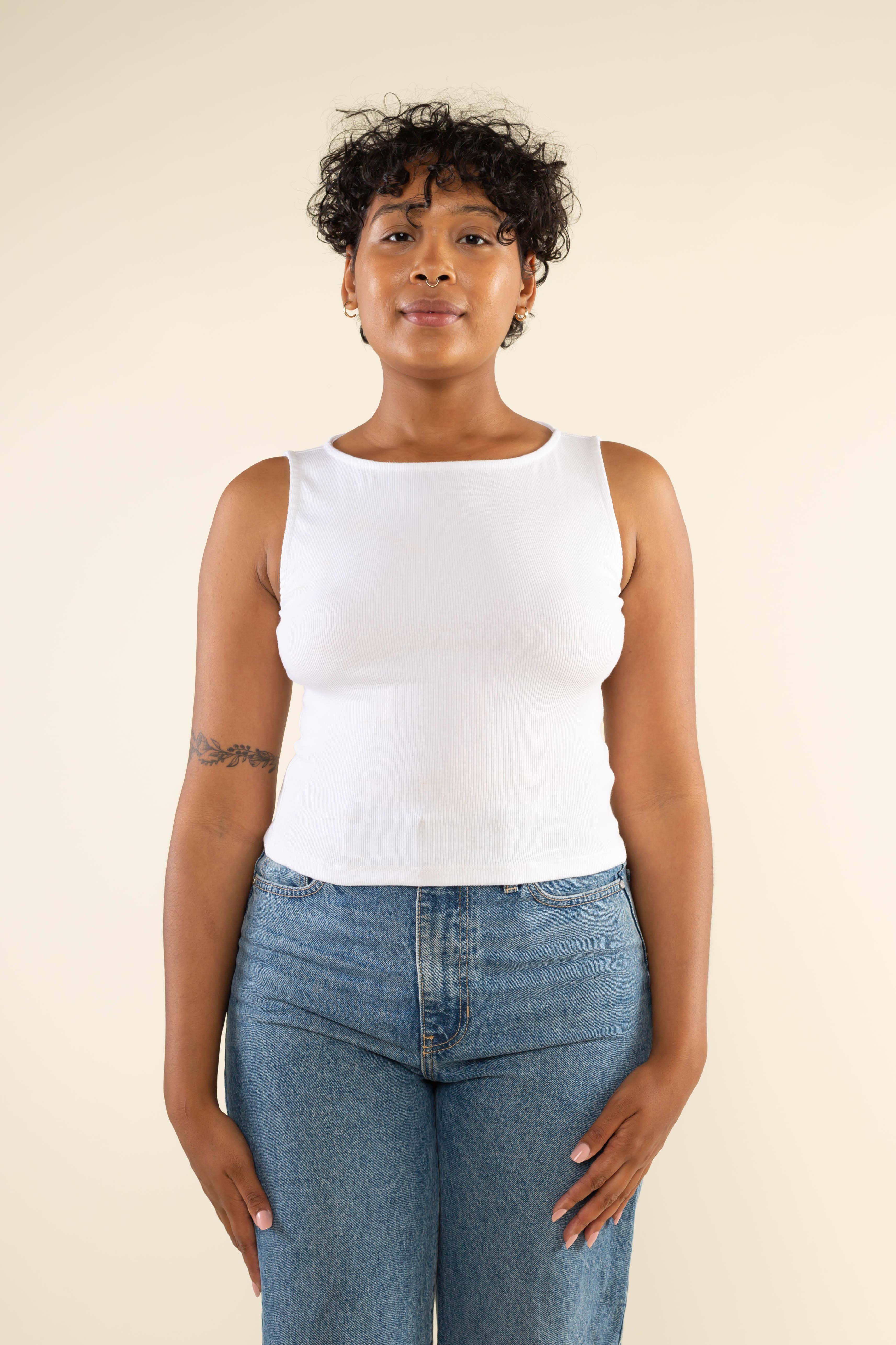 NLT – wholesale Tank top – Women′s – Valencia 2x1 Rib Tank | Boat Neck Basic2