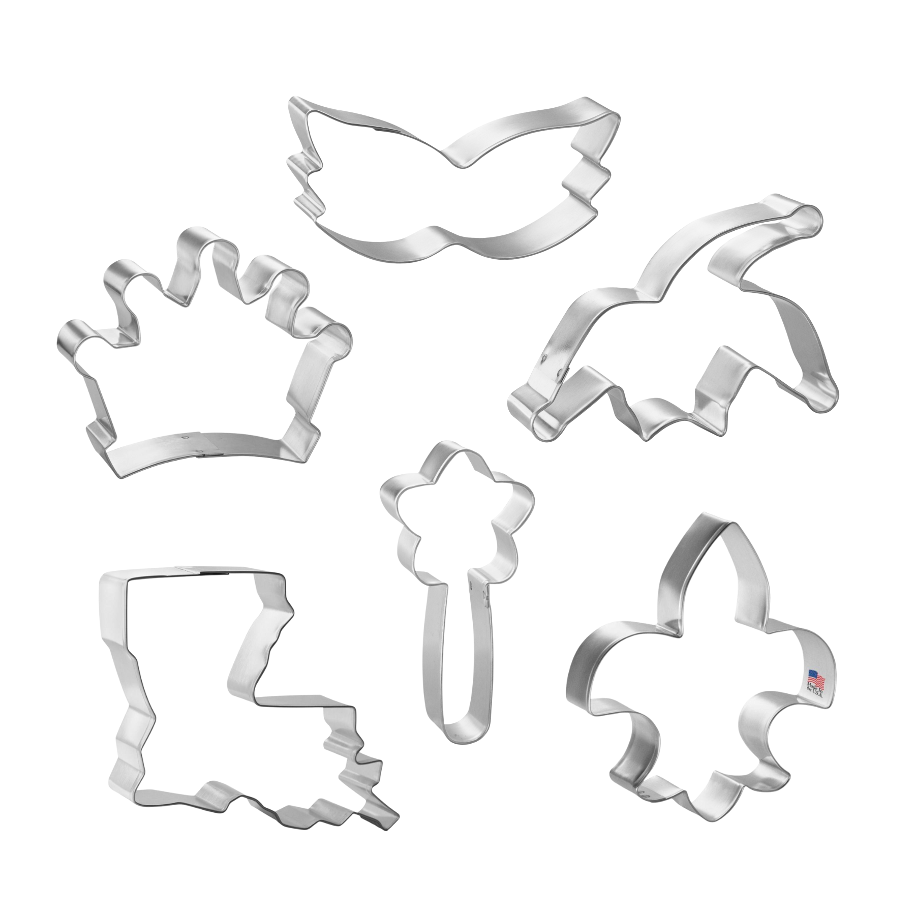CookieCutter.com - Wholesale Cookie Cutter - Mardi Gras Cookie Cutter 6 Pc Set L90201