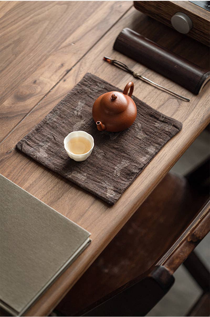 Gohobi （We cover U.S. import duties） - Vente Torchons - Gohobi Serviette de Thé Gongfu en Coton et Lin Teints à la Main19