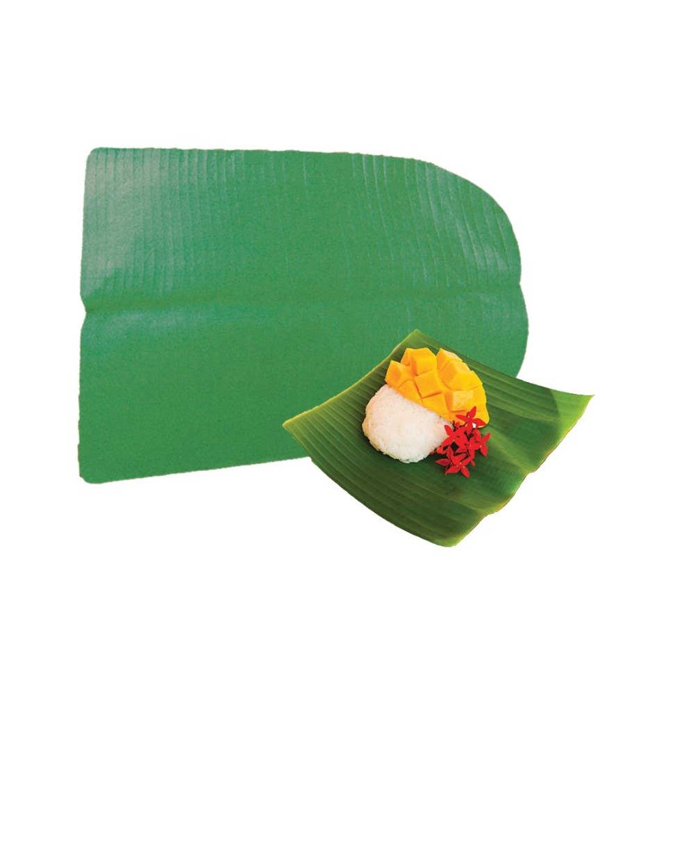 Ancientveda - Wholesale Disposable plate - Banana Leaf Plate (Pack of 100)14” x 18”)