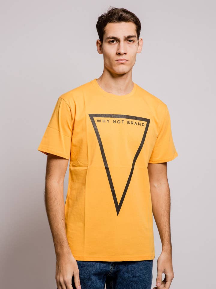 Triangle Tee Orange for wholesale by Why Not Brand