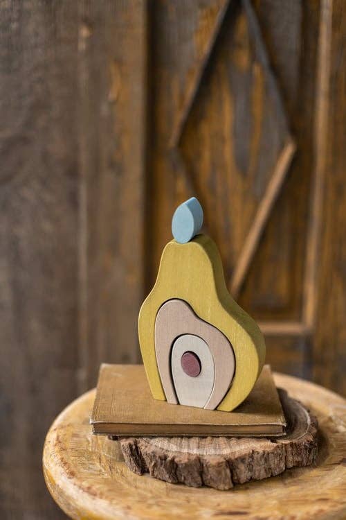 Briki Vroom Vroom - Wholesale Wood Toy - Kids - Wooden toy - Stackable pear/wooden toy and decor3