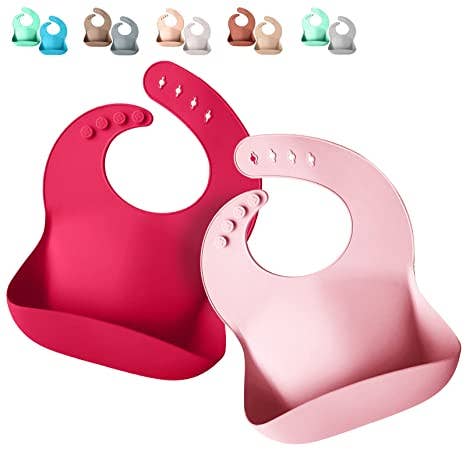Silicone Baby Bibs - Soft Silicone Bib with Food Catcher for wholesale by Sperric
