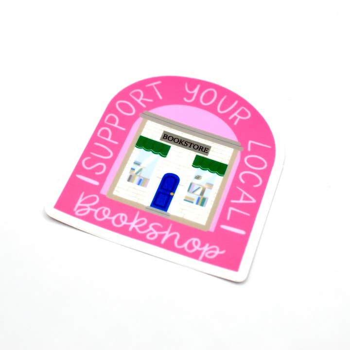 Crowded Cat Studio - Wholesale Sticker - Support Local Bookshops Sticker2