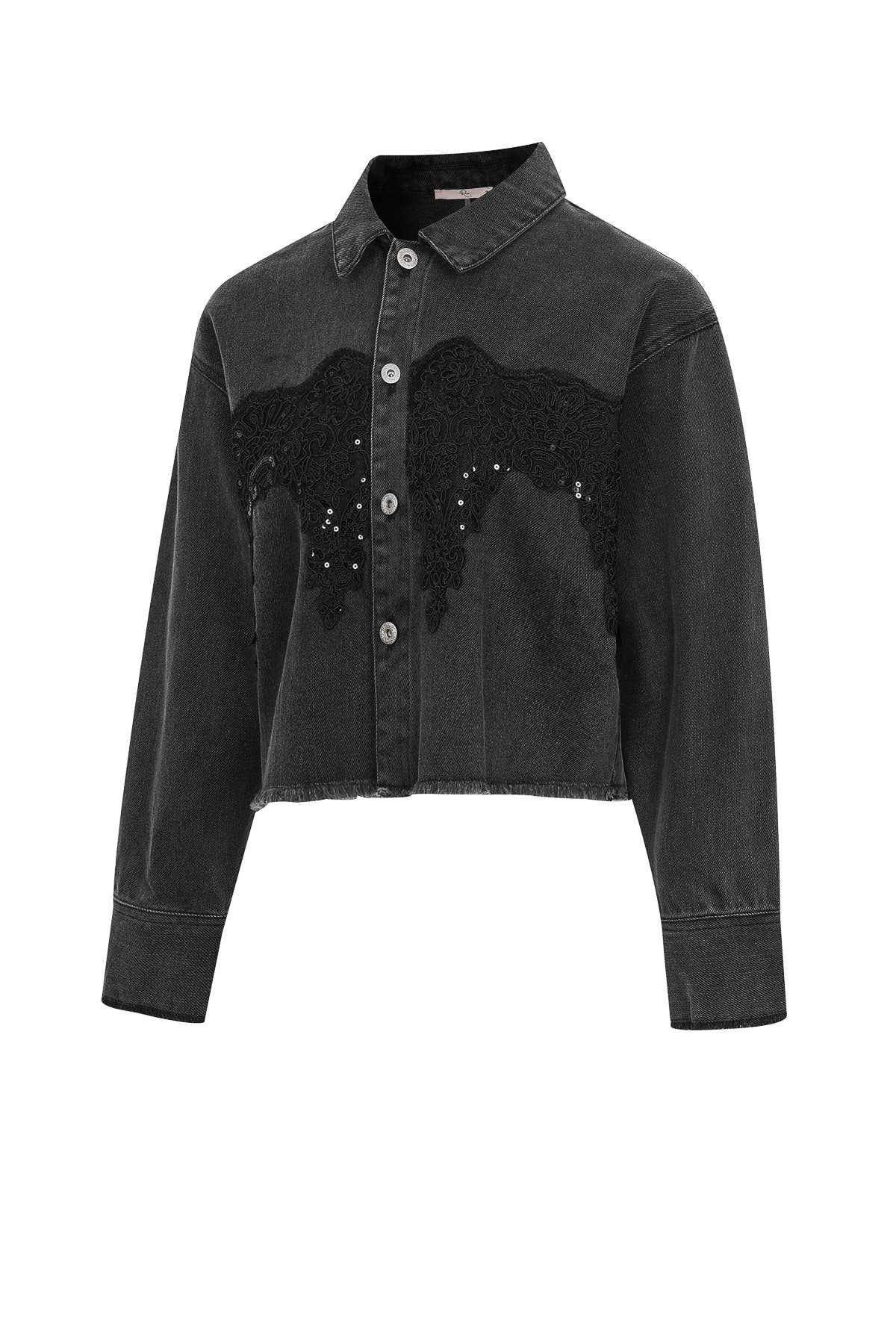 RIVIR - Wholesale Denim Jacket - Women's - Sequin Kissed Denim Jacket4