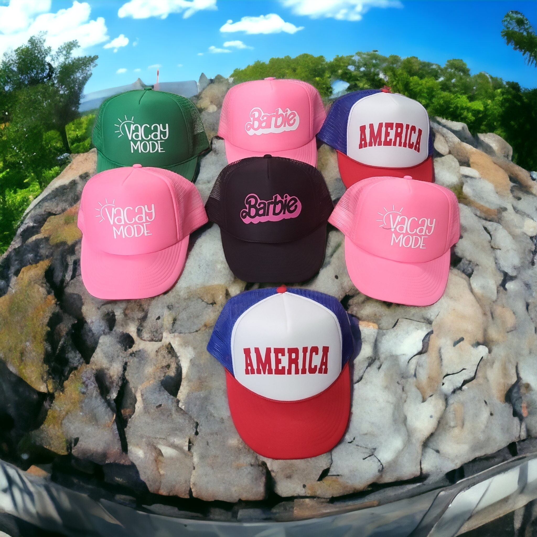 The Candy Collections - Wholesale Trucker Hat - Women's - Barbie doll logo hat Trucker cap coastal6